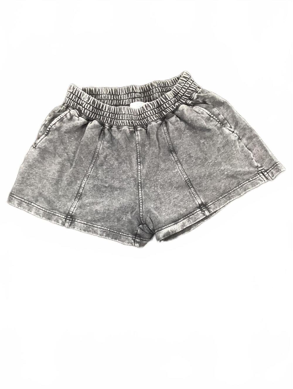 Time and Tru Girls' Gray Elastic Waist Casual Shorts Size M (8-10)